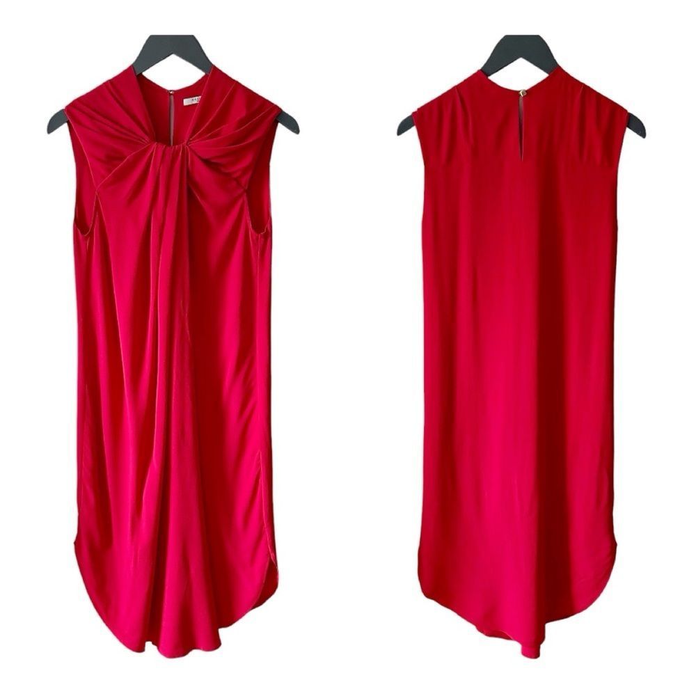 M.M. Lafleur Knot Red Dress